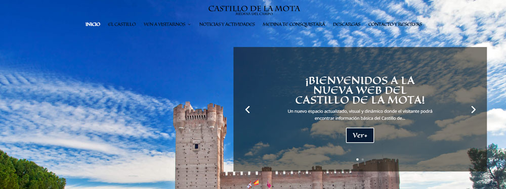 BIENVENUE SUR LE NOUVEAU SITE WEB DE CASTILLO DE LA MOTA!