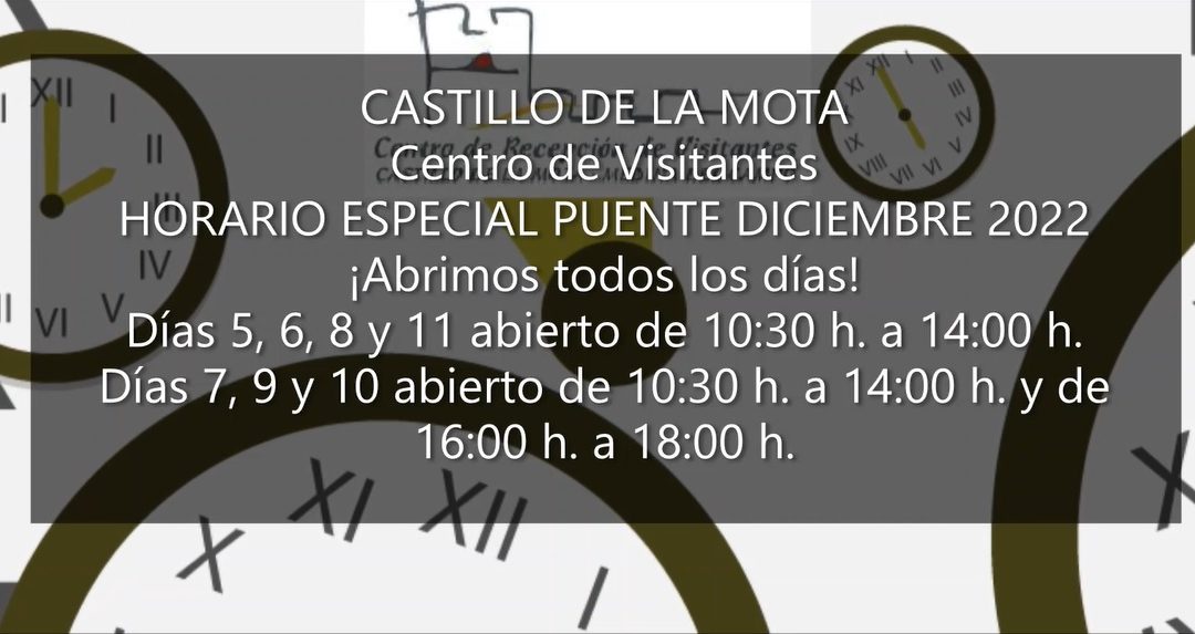 ¡Consulta los horarios especiales de este puente de diciembre y haz tus reservas!