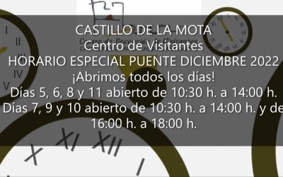 ¡Consulta los horarios especiales de este puente de diciembre y haz tus reservas!